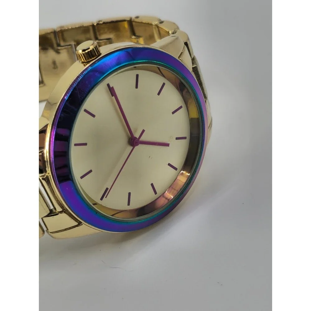 INC International Concepts Women's Gold-Tone Bracelet Watch